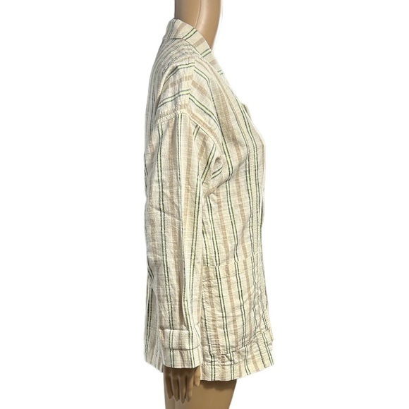 Maeve Boyfriend Blazer XS Multicolor Danielle Striped Oversized Double Breasted - Picture 4 of 11